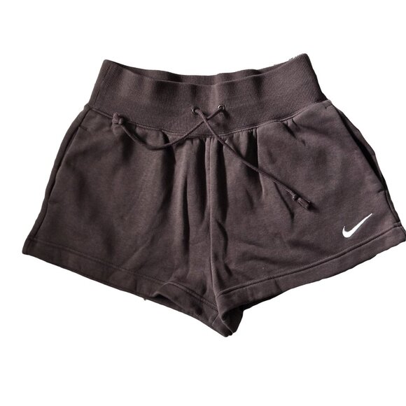 NIKE Chocolate Brown Sweat Shorts S - Picture 1 of 2